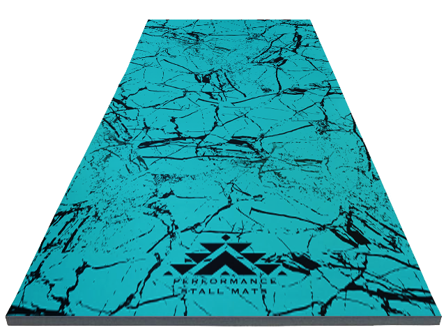 5x10ft Turquoise Stone Stall Mat
