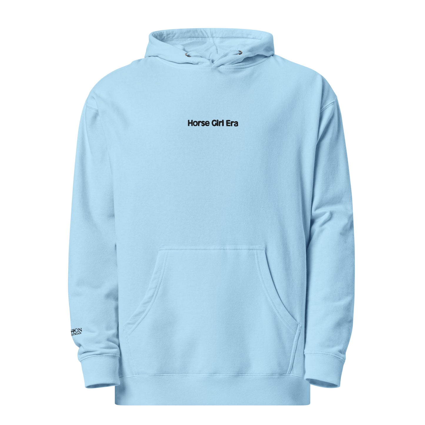 Horse Girl Era Hoodie Embroidered/Boston Equestrian Logo Sleeve