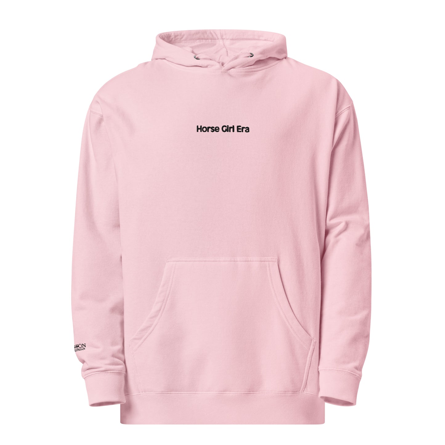 Horse Girl Era Hoodie Embroidered/Boston Equestrian Logo Sleeve