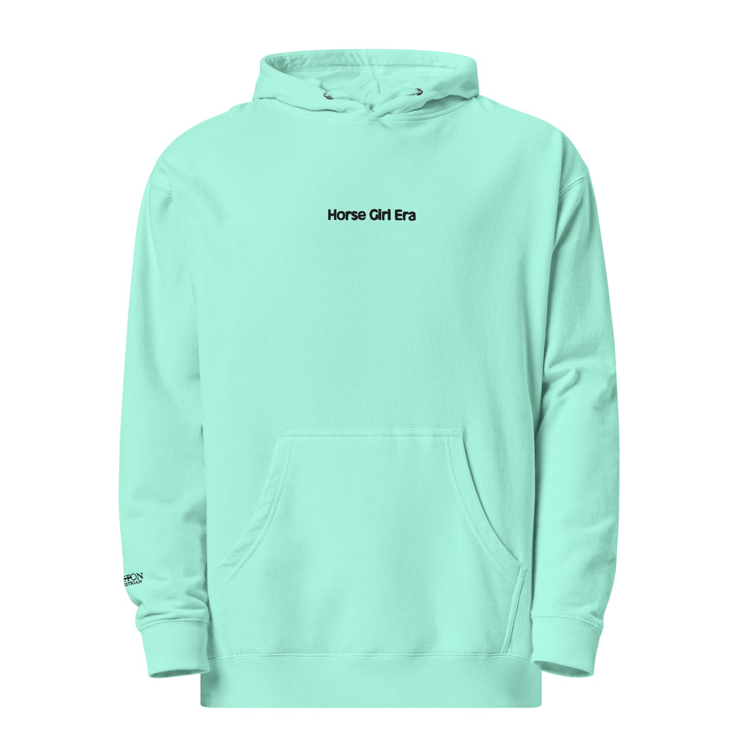 Horse Girl Era Hoodie Embroidered/Boston Equestrian Logo Sleeve