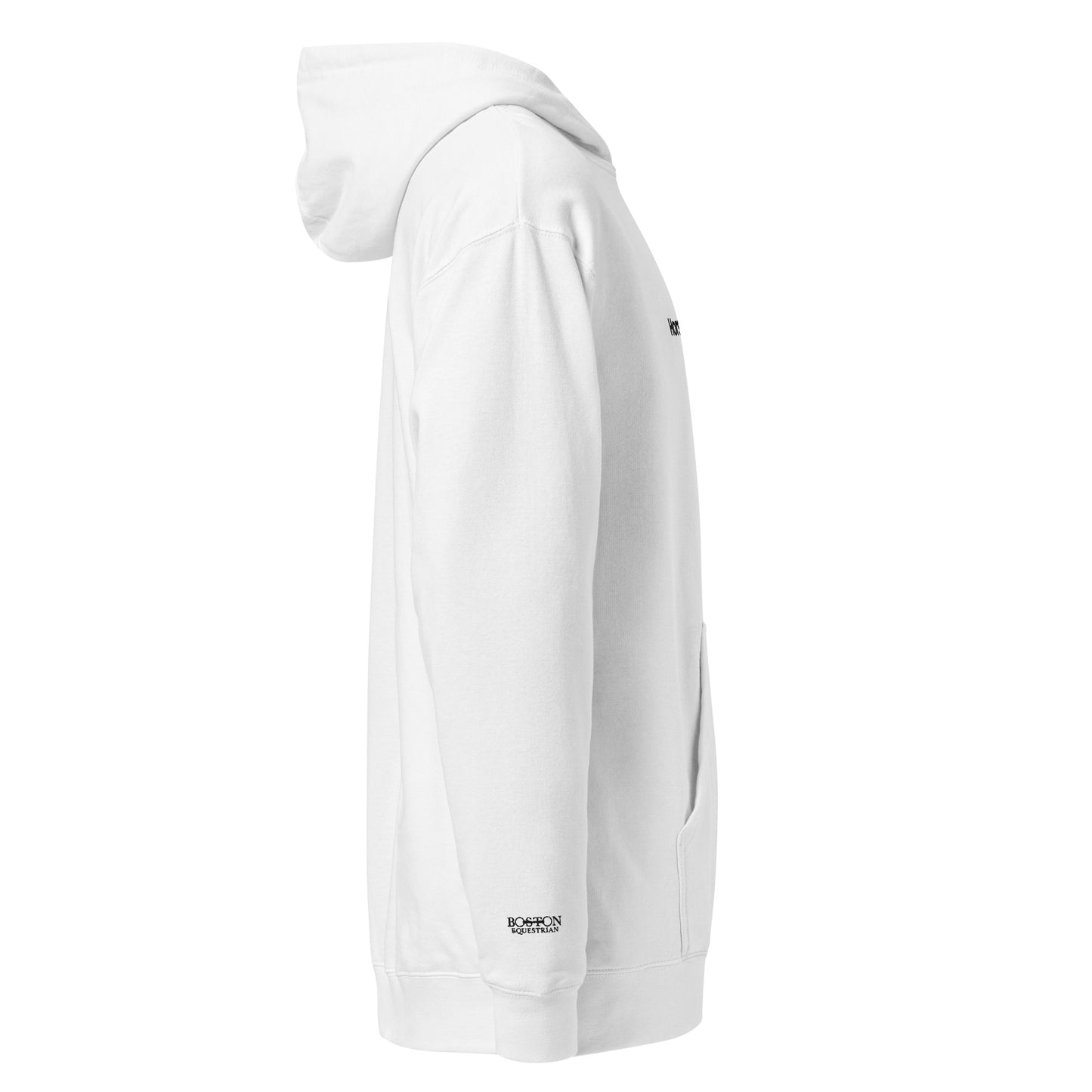 Horse Girl Era Hoodie Embroidered/Boston Equestrian Logo Sleeve