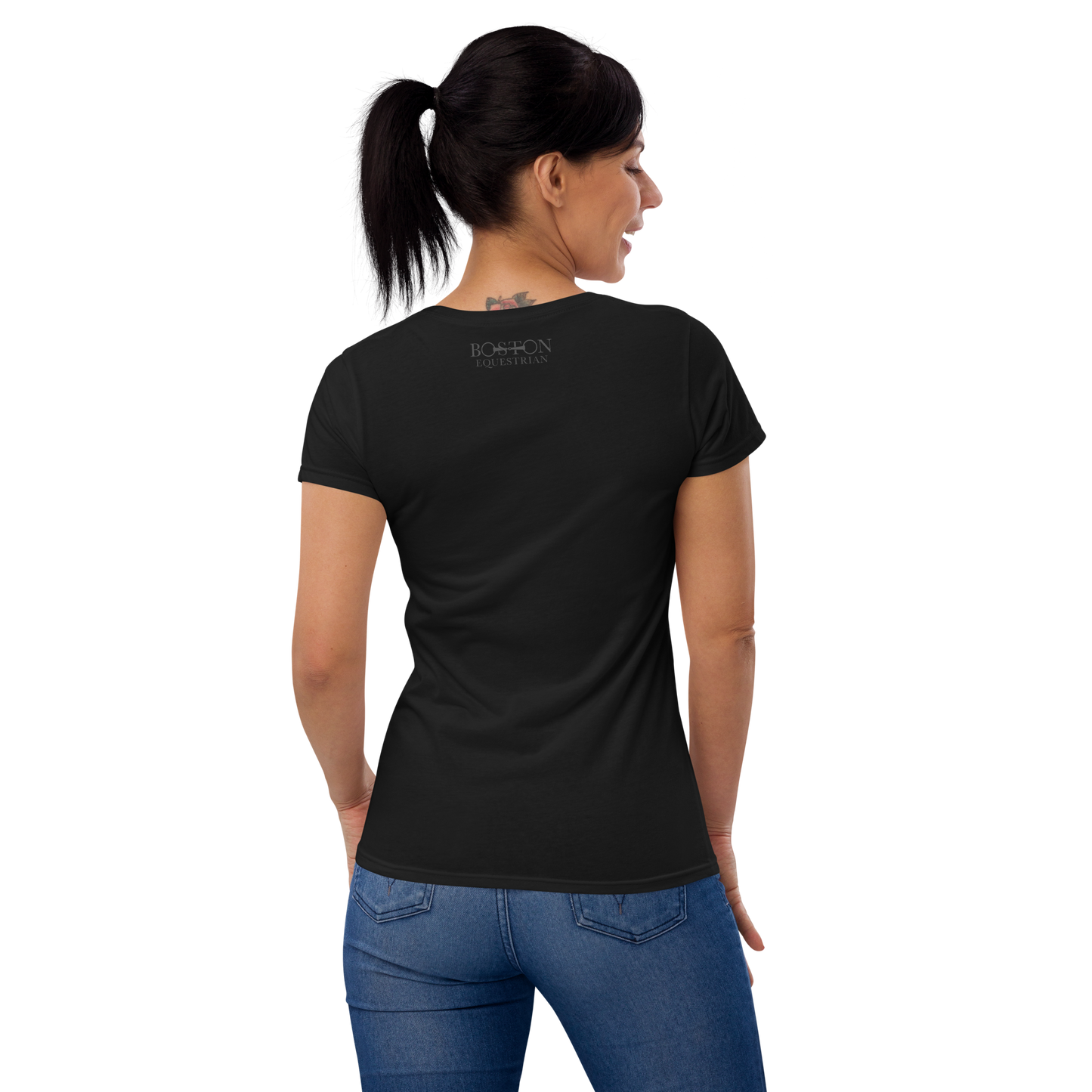 Boston Equestrian Front/Back Logo Women's T-Shirt