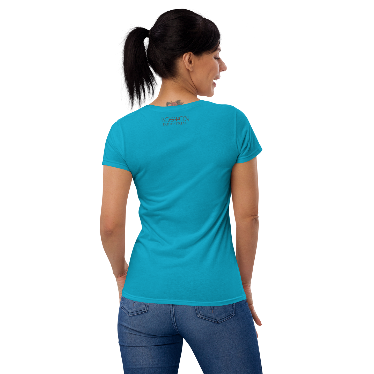 Boston Equestrian Front/Back Logo Women's T-Shirt