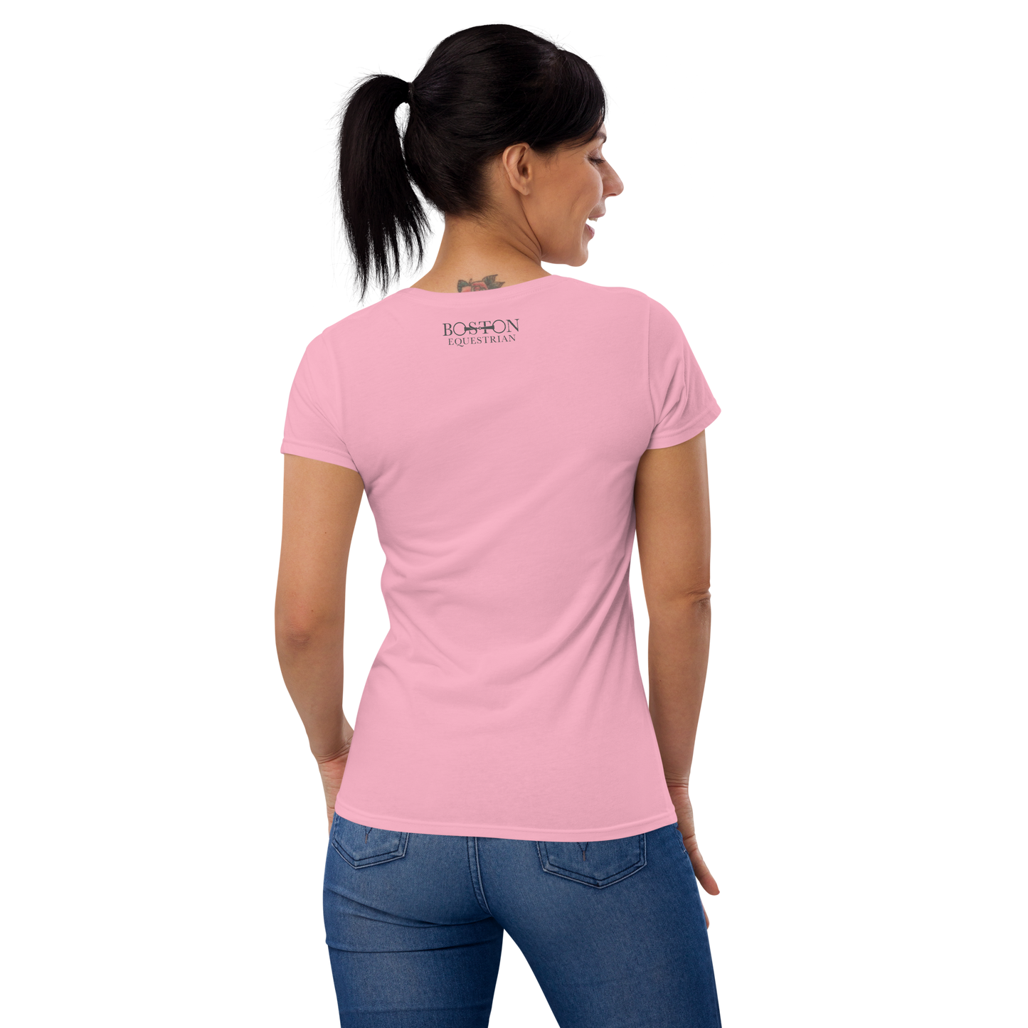 Boston Equestrian Front/Back Logo Women's T-Shirt