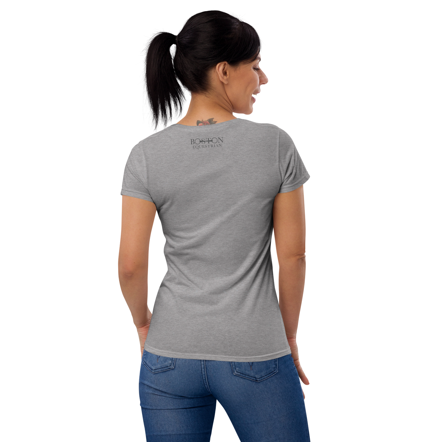 Boston Equestrian Front/Back Logo Women's T-Shirt