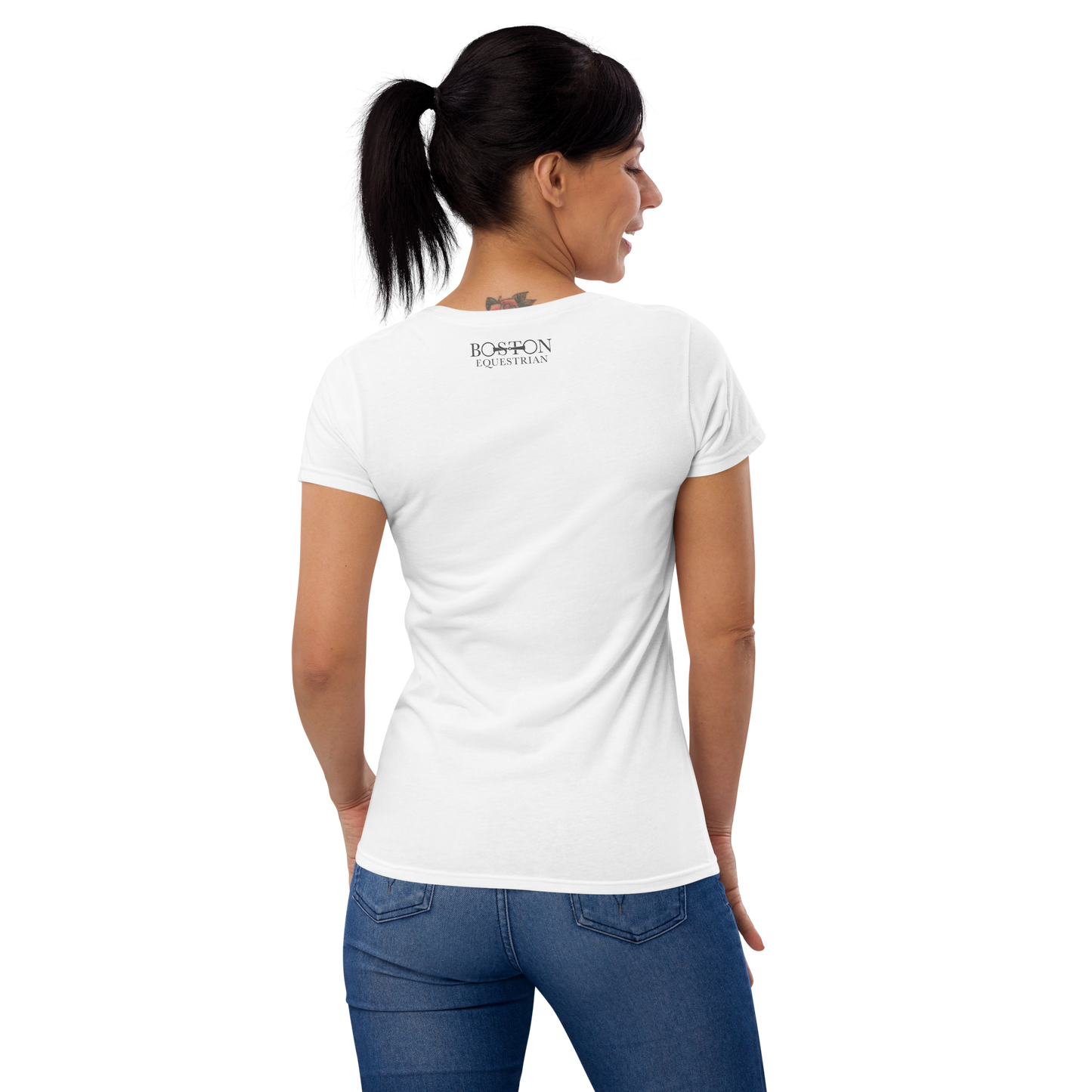 Boston Equestrian Front/Back Logo Women's T-Shirt