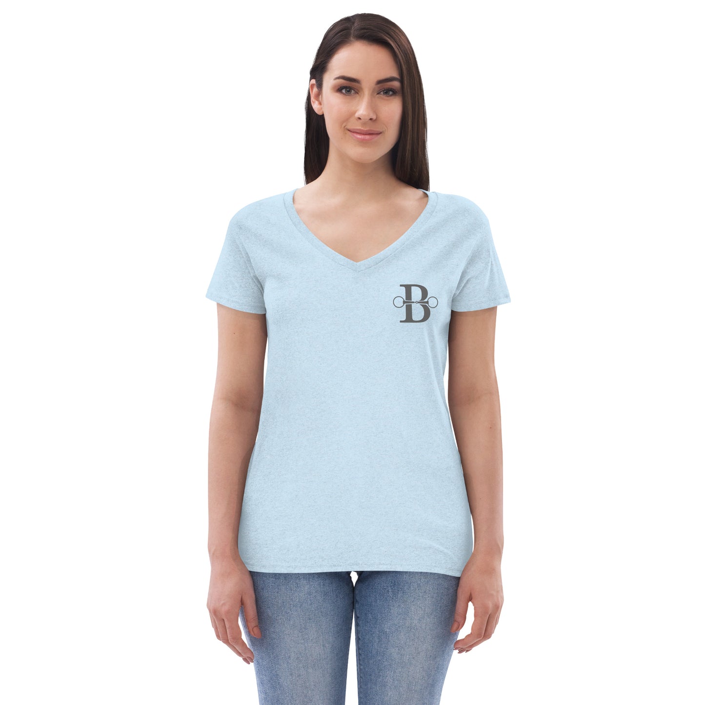 Boston Equestrian V-Neck Logo front/back