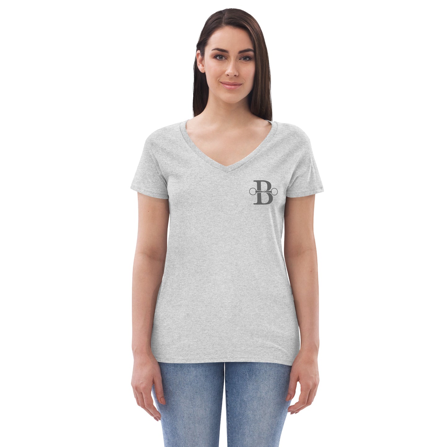 Boston Equestrian V-Neck Logo front/back