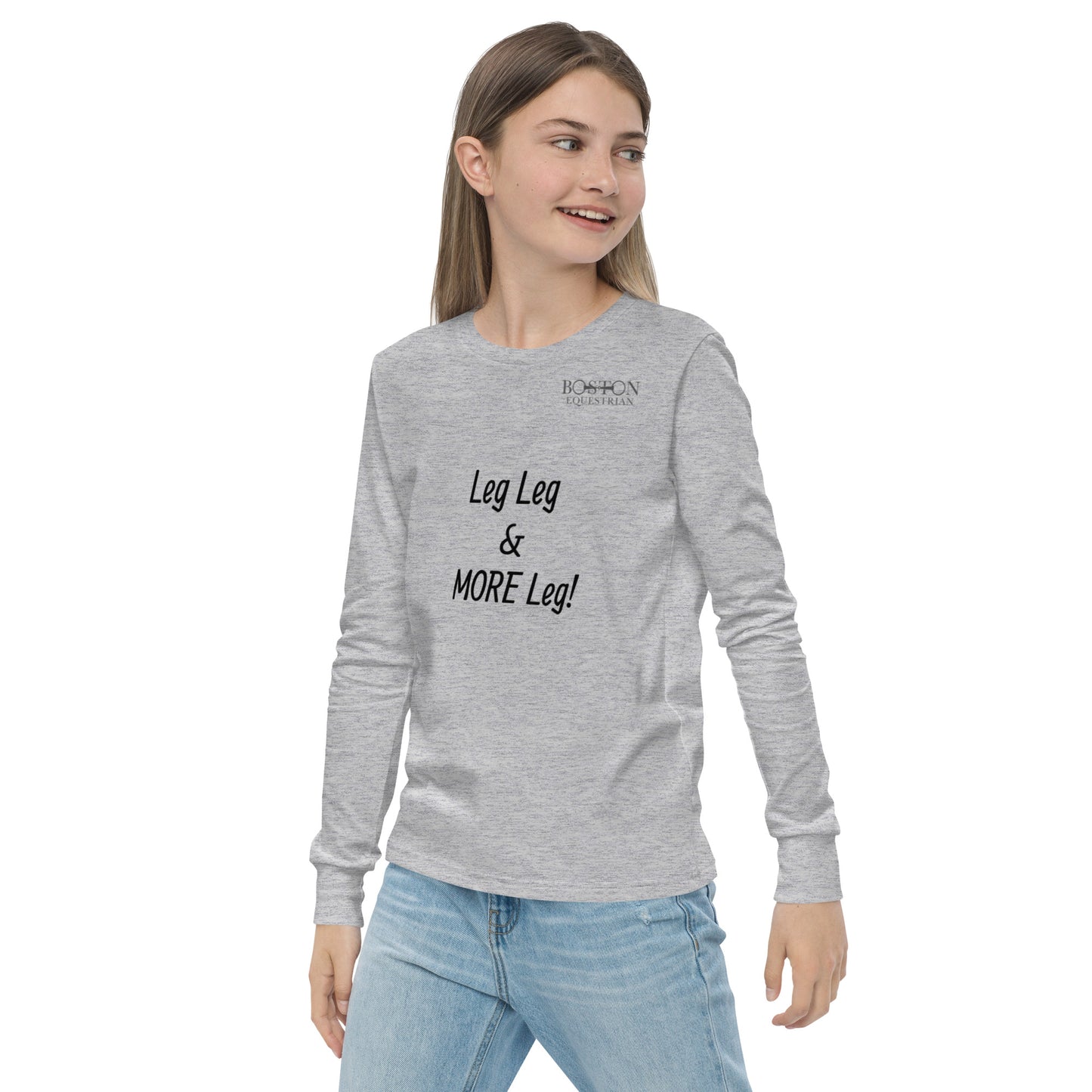 MORE Leg youth long sleeve Logo t-shirt