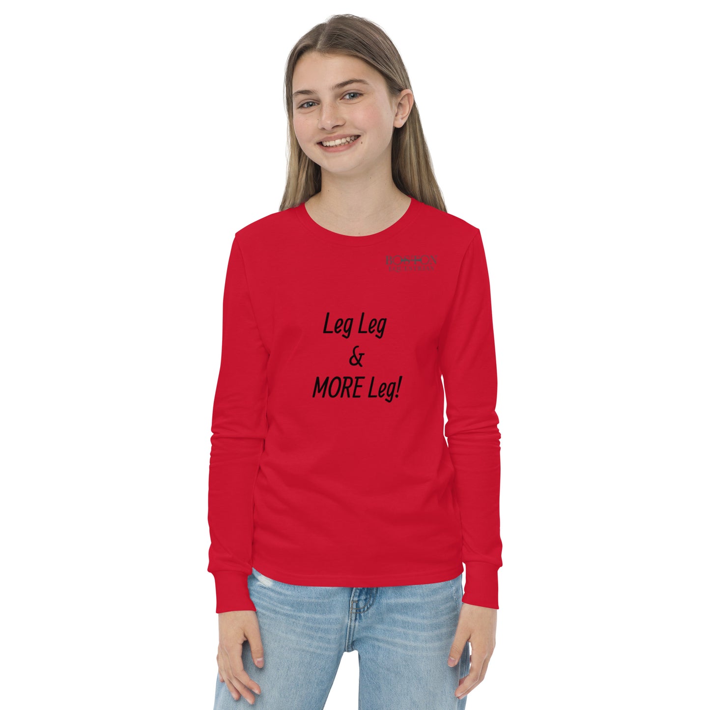 MORE Leg youth long sleeve Logo t-shirt