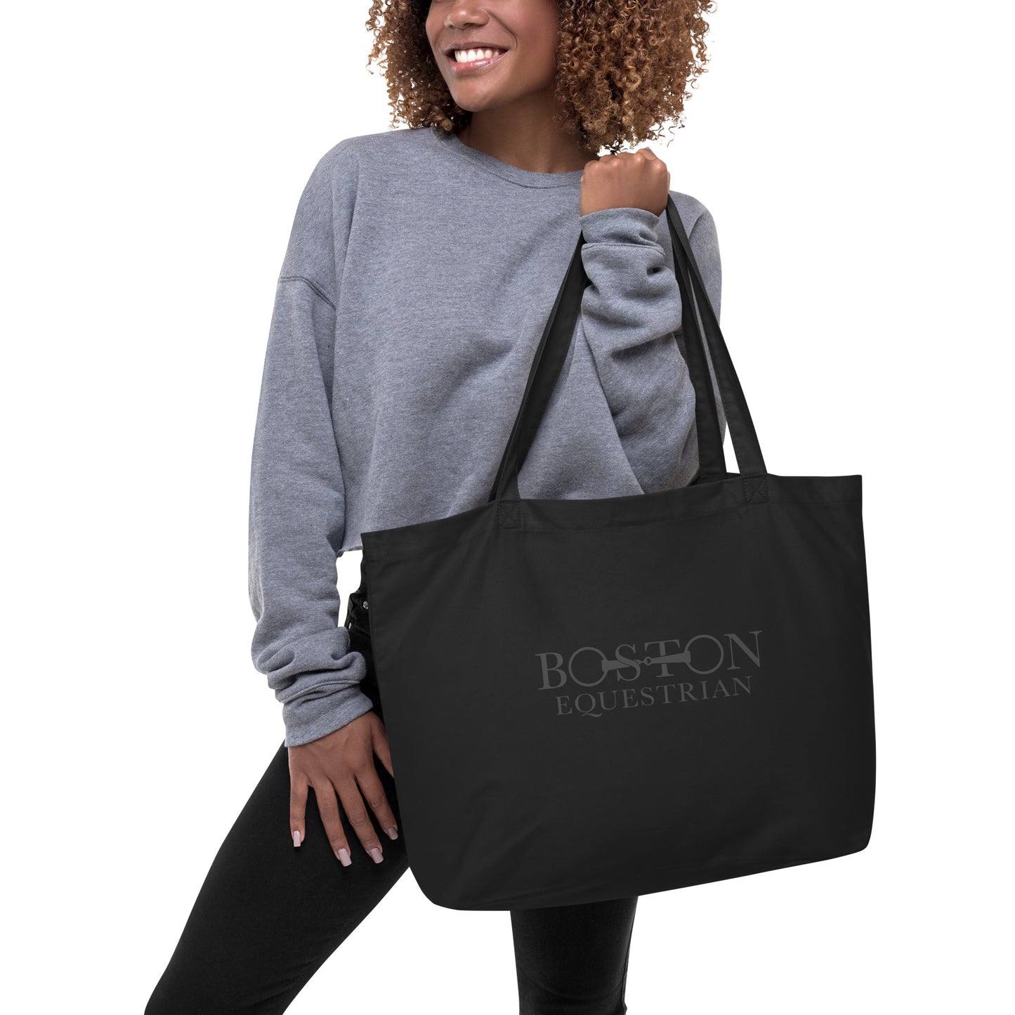 Boston Equestrian large organic tote