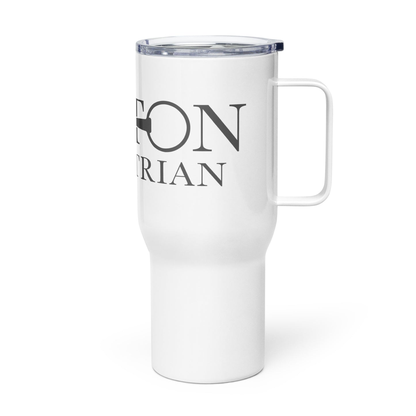 Boston Equestrian Travel mug with a handle