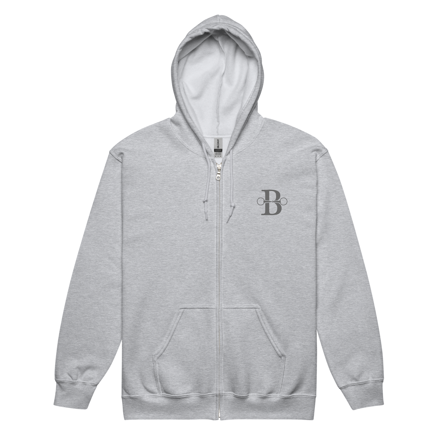 Front/Back Logo Unisex heavy blend zip hoodie