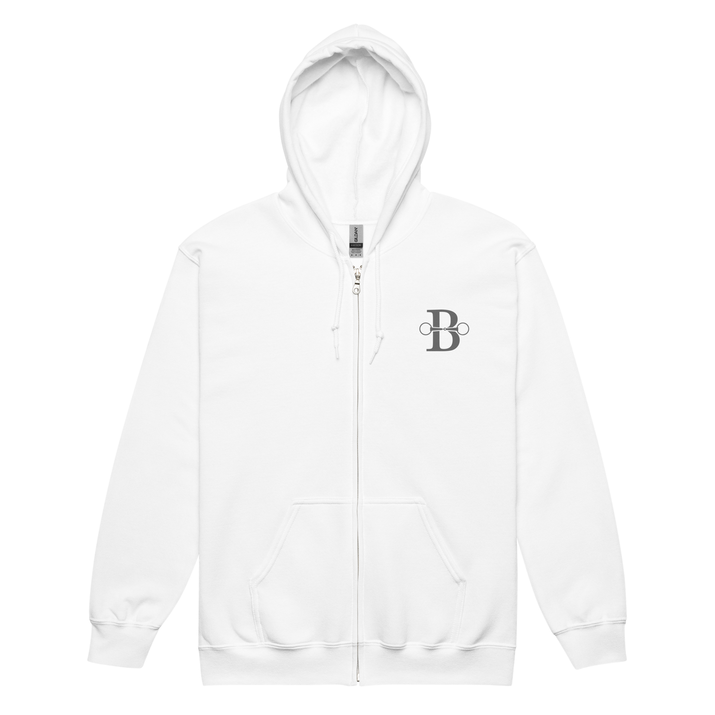 Front/Back Logo Unisex heavy blend zip hoodie