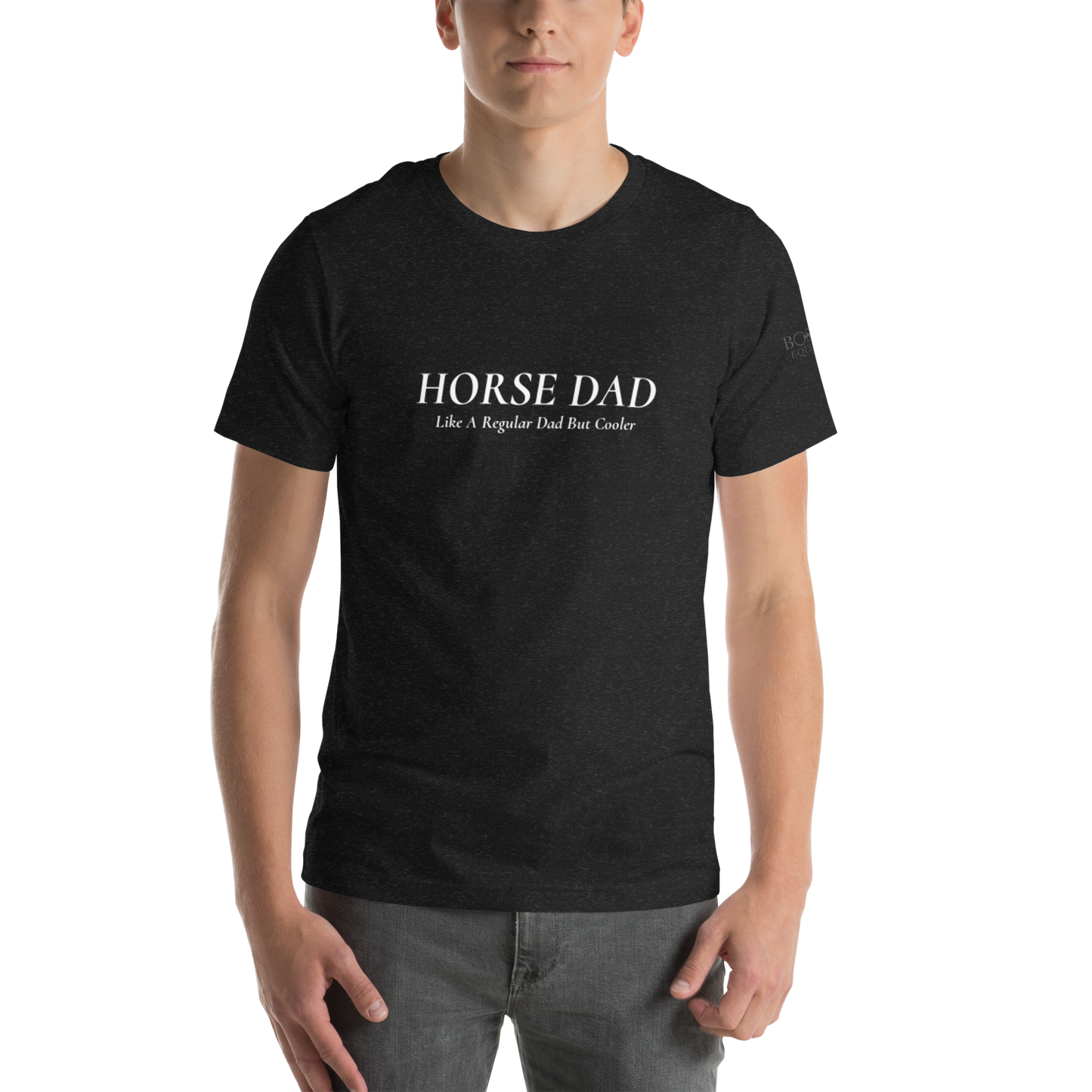 Horse Dad T-Shirt Logo Sleeve