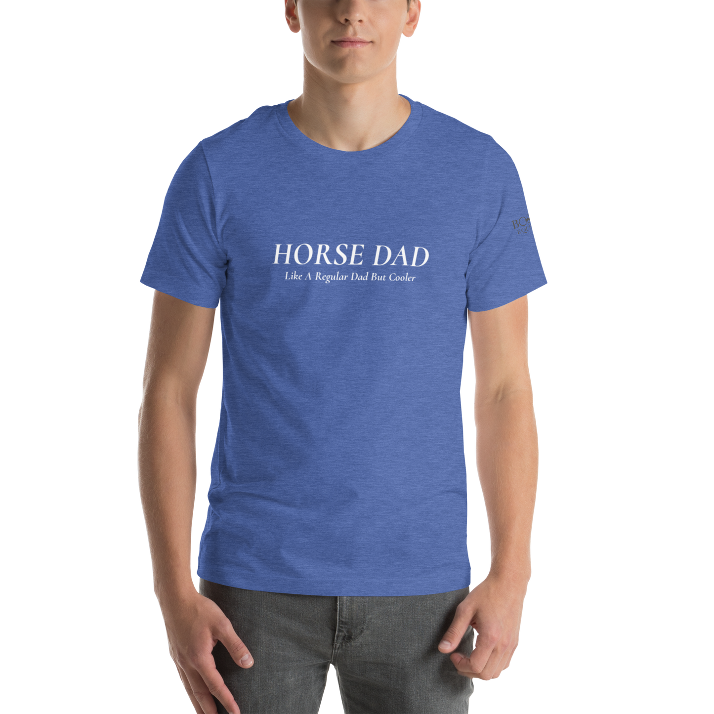 Horse Dad T-Shirt Logo Sleeve