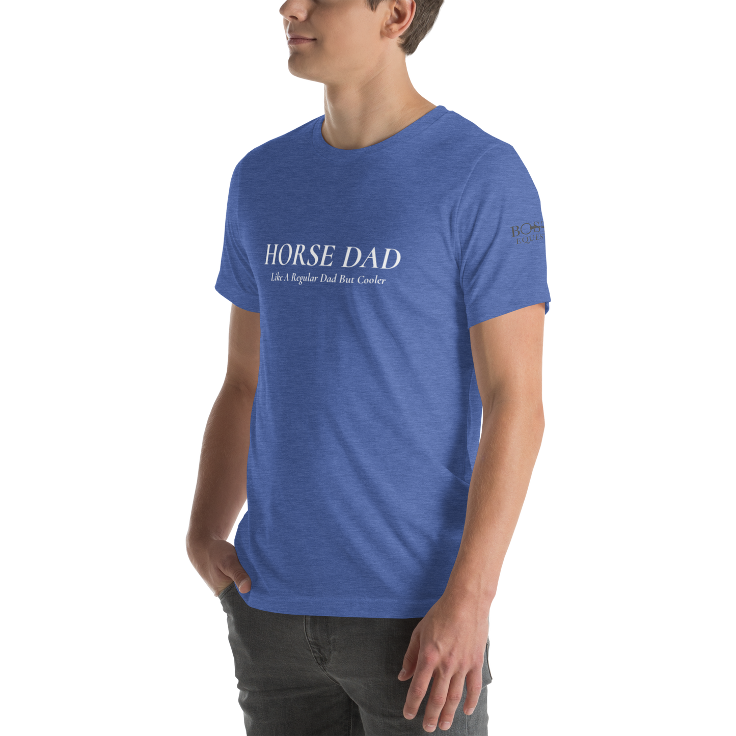 Horse Dad T-Shirt Logo Sleeve